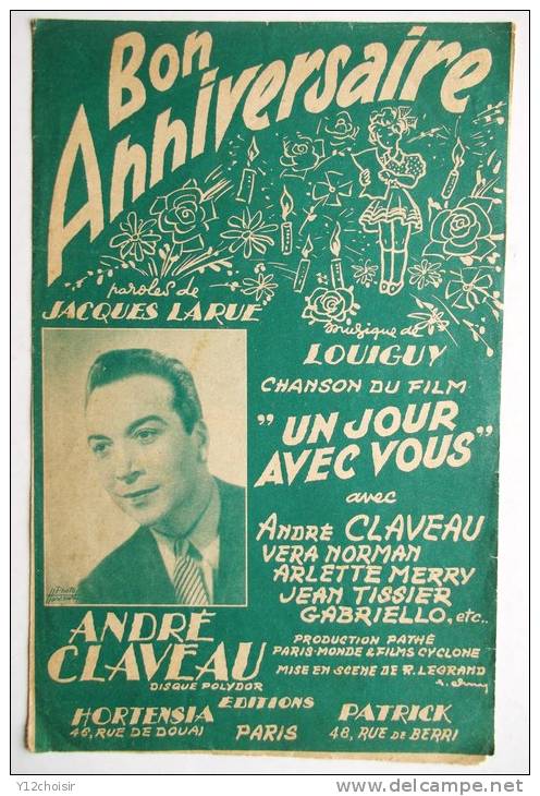 Bon anniversaire André Claveau