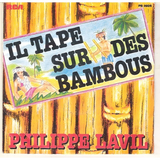 Il tape sur des bambous Philippe Lavil